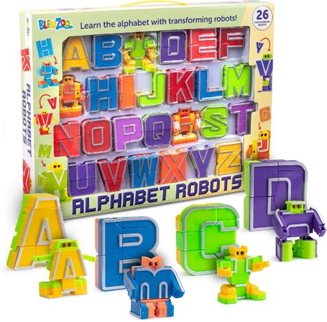 BleuZoo Alphabet Robots Action Figure Alpha-Bots India | Ubuy