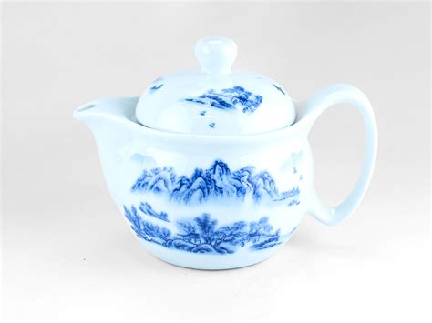 Landscape Porcelain Teapot - Seven Cups