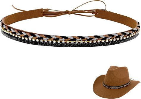 Amazon.com: Sopopal Cowboy Hat Bands for Women Men Replacement Handmade ...