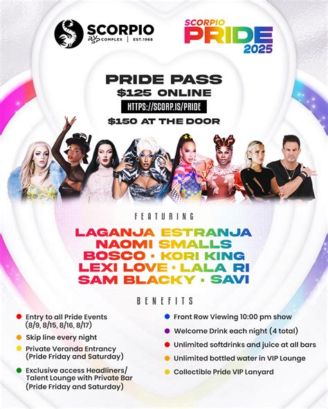 PRIDE PASS – Scorpio RSVP Complex