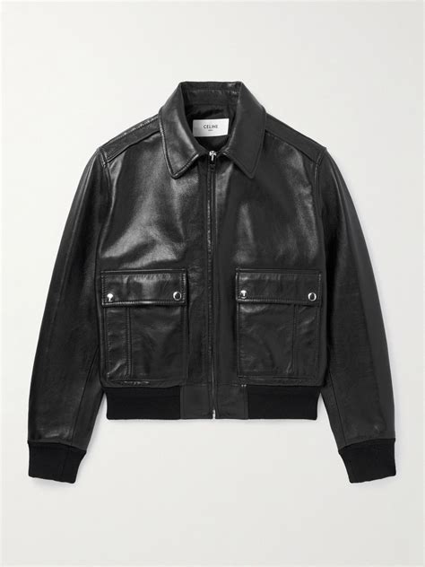 CELINE HOMME Leather Blouson Jacket for Men | Trendy leather jacket ...