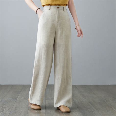 Womens Linen Trousers