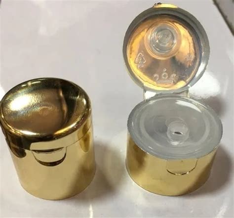 Premium Metalised Golden Flip Cap for PET Bottles | artikamart.com