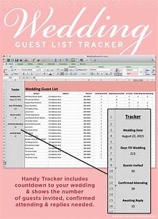 Wedding Invitation Tracker by Freebie Wedding Guest List Tracker Botanical Wedding Invitation Tracker