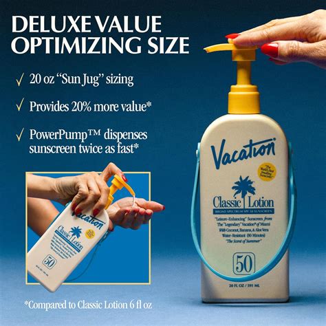 Vacation Classic Lotion SPF 50 Sun Jug, Broad India | Ubuy