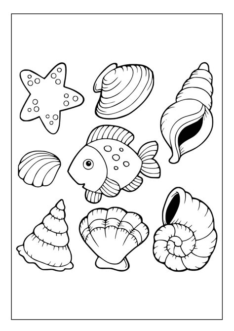 Image result for Sea Shells Printable