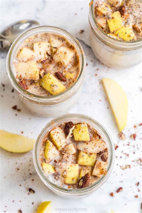 Apple Cinnamon Overnight Oats Recipe | Randa Nutrition