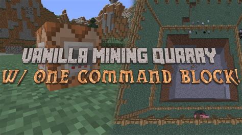 Image result for Minecraft Command Block Quarry