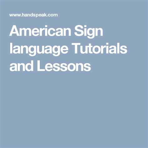 Image result for American Sign Language Tutorials