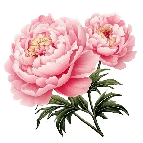 Pink Peony Flower Transparency Background Floral Object, Peony, Floral ...