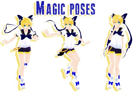 MMD - magic poses DL by MMDMikuxLen on DeviantArt