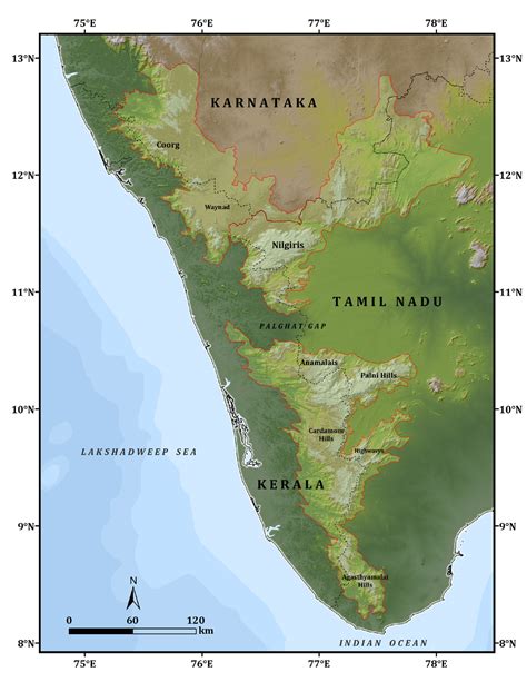 Western Ghats Map