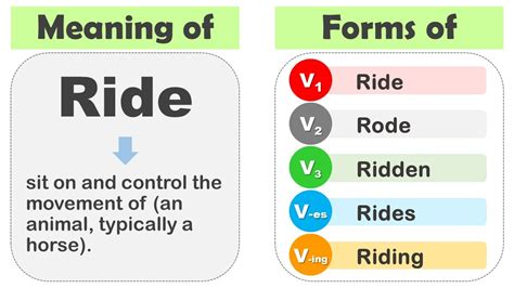 What Is The Past Tense Of Ride