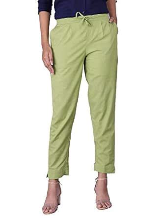 Buy Nation Polo Club Women's Casual Sea Green Color Trouser ...