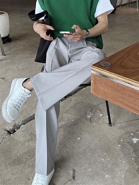 Light Grey Korean Pants