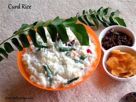 Curd Rice / Thayir Sadam / How to make curd rice ~ Full Scoops - A food ...