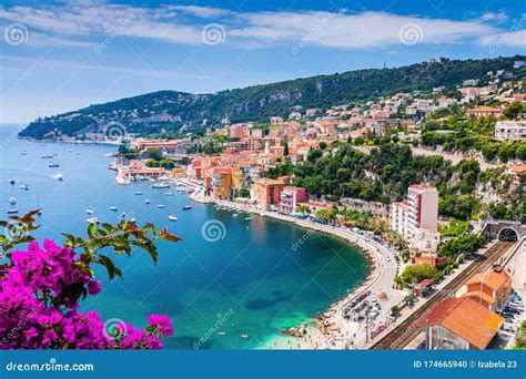 Villefranche Sur Mer, France. Seaside Town on the French Riviera. Stock ...