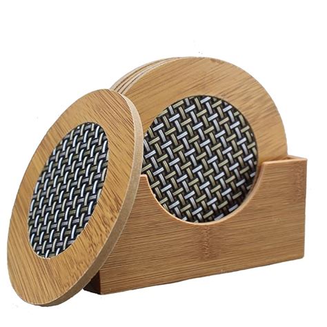 6 PCS WOODEN COASTER