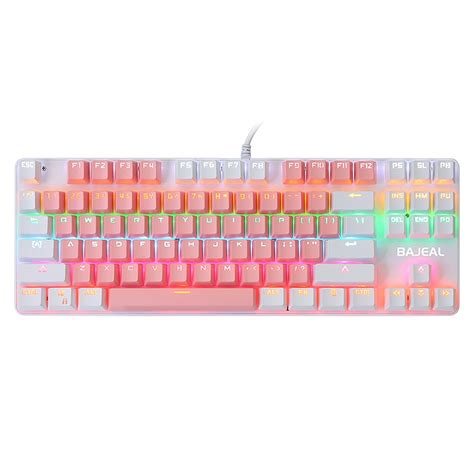 Buy MABOTO 87 Keys Wired Mechanical Keyboard, Mixed Light Mechanical ...