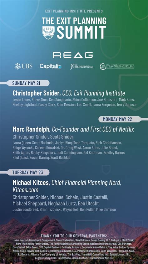 Image result for Exit Summit Program