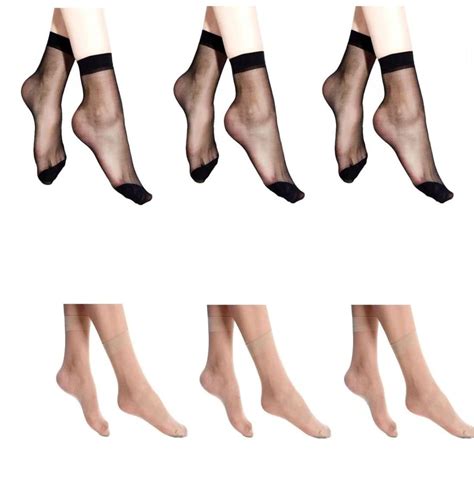 INFISPACE Women & Girl's Ultra-Thin Transparent Nylon Ankle Length ...