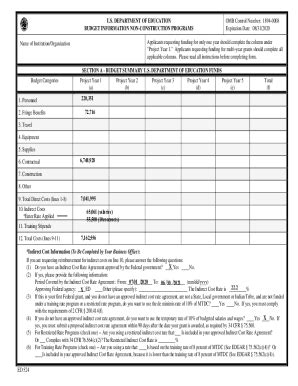 Fillable Online Standard forms - OMB 1840-0797 Fax Email Print - pdfFiller