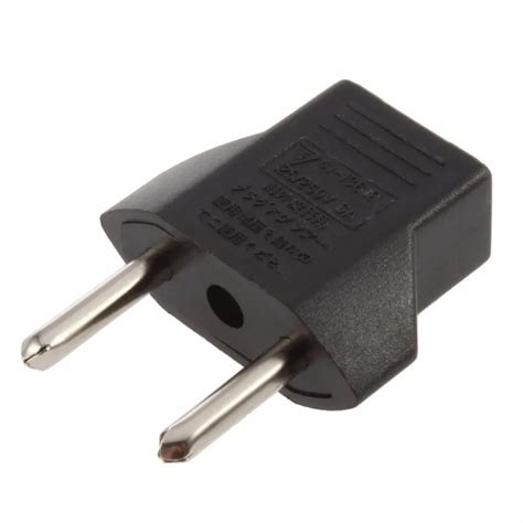 1Pcs/3Pcs/5Pcs EU adapter plug US 2 Flat pin to EU 2 round pin plug ...