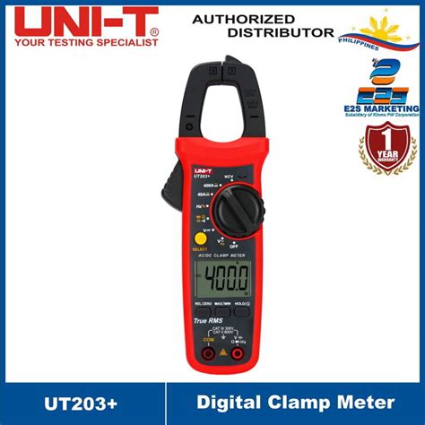 UNI-T UT-203+ Digital Clamp Meter High Precision True RMS 4000 Display ...