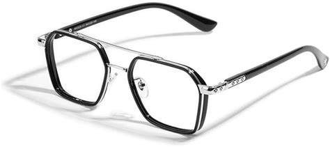 grey jack Square Spectacle Frame with 3PCS Magnetic Lens TR Clip On ...