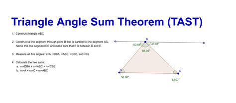 Triangle Angle Sum Theorem Geometry 的图像结果