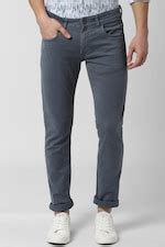 Buy Men Grey Mid Wash Jeans Online - 463420 | Peter England