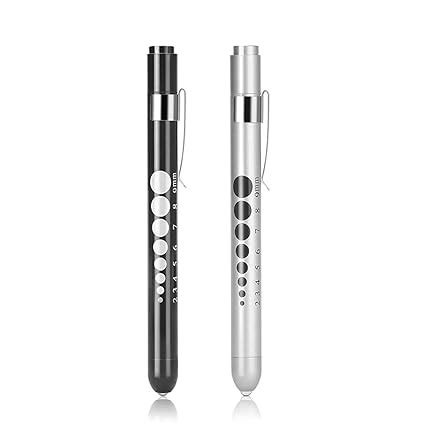 HASTHIP® 2pcs LED Pen Light Diagnostic Medical Penlight White Light ...
