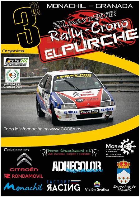 El III Rallycrono el Purche se celebrará el 21 de mayo - FAA