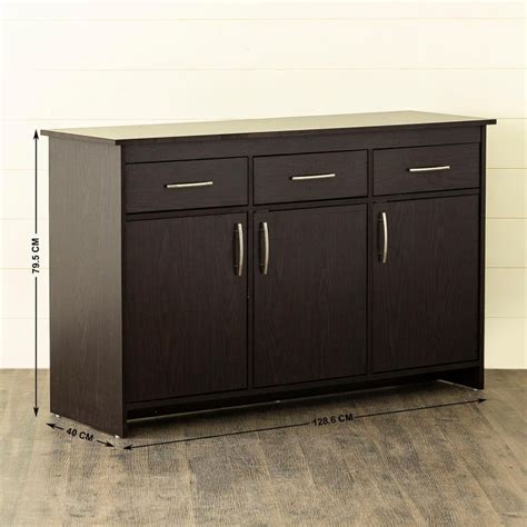 Buy Helios Arvis Morris 3-Door Multipurpose Cabinet - Brown from Helios ...