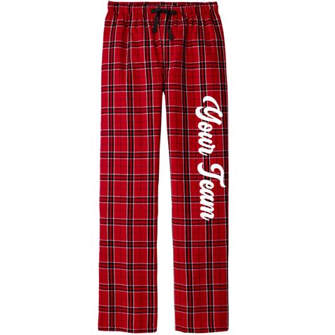 Custom Flannel Pants with Team Name - Personalized Spiritwear