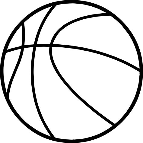 Basketball Ball Coloring Page