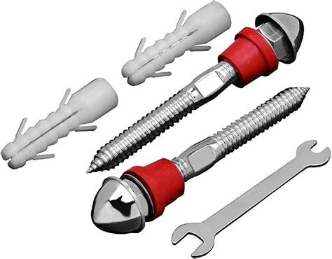 Rack Bolt for Wall Hung Wall Mounted Toilet Seat 16 mm with Show Cap ...
