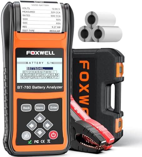 FOXWELL Car Battery Powered Load Tester for 6V 12V 24V Cranking and ...