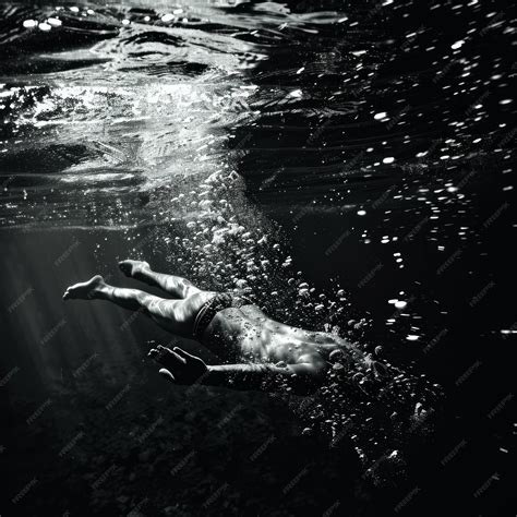 Swimming Black and White 的图像结果