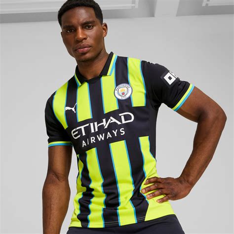 Manchester City 24/25 Away Jersey Men | New Navy-Yellow Glow | PUMA ...