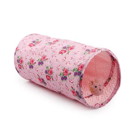 ALL FOR PAWS AFP Crinkle Cat Tunnel Cat Toys (Shabby Chic) : Amazon.in ...
