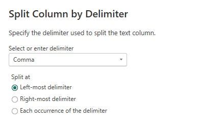 Splitting Multiple Columns in Power Bi Query Editor 的图像结果