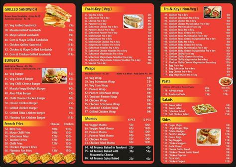 Menu at Flambos, Mumbai, Shop no 15