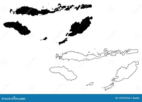 East Nusa Tenggara Topography Map Contour Vector Isolated On White Background | CartoonDealer ...