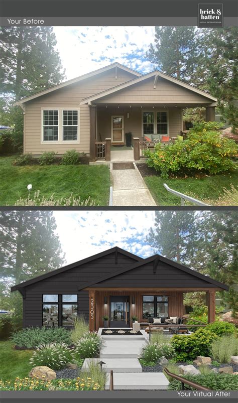 Ranch Home Exterior Makeover, 1960s Ranch House Exterior, Exterior ...