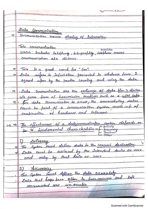 Unit-1 CN - good notes - Data Communication Communication means sharing ...