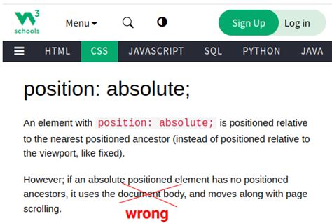 Position Absolute Meaning in HTML 的图像结果