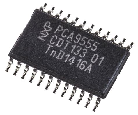 PCA9555PW,112 NXP | NXP 16-Channel I/O Expander I2C, SMBus 24-Pin TSSOP ...