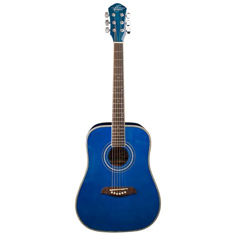 Oscar Schmidt OGHS 1/2 Size Dreadnought Acoustic Guitar - Blue - Jim ...