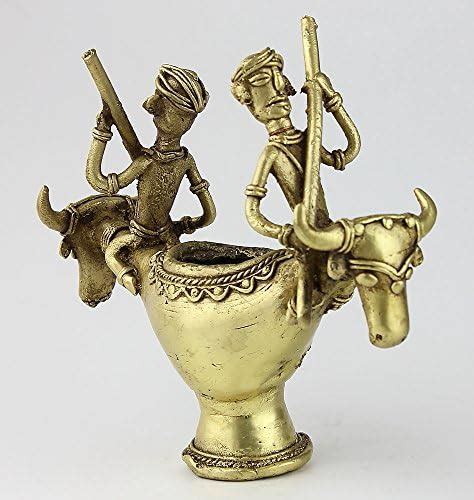 Lavanya Pen Stand Boat with Two Heads (14 cm x 17 cm x 15 cm) : Amazon ...